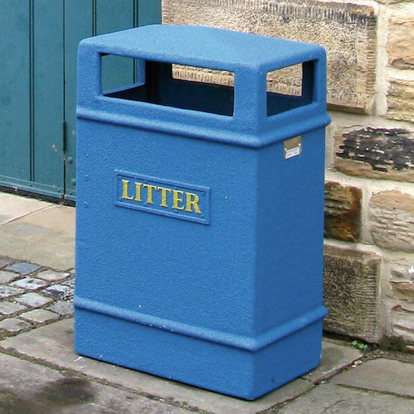 Wybone Lbv/6 Closed Top Litter Bin Victoriana - LBV/6