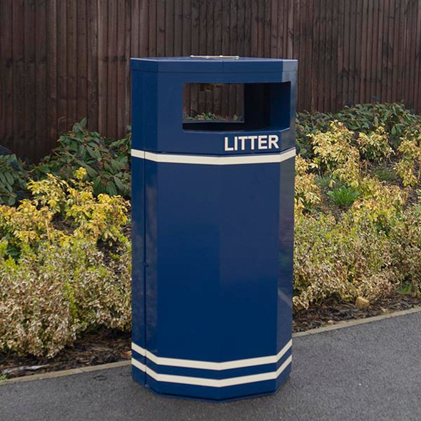 Wybone Mv/35/Oct Octagonal Litter Bin - MV/35/OCT