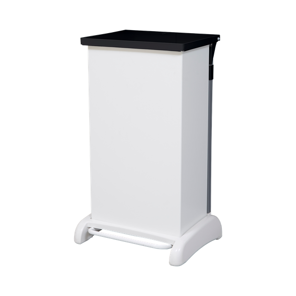 HYB/80L/BLA - Hybrid Clinical Waste Pedal Bin with Black Lid - 80 Ltr