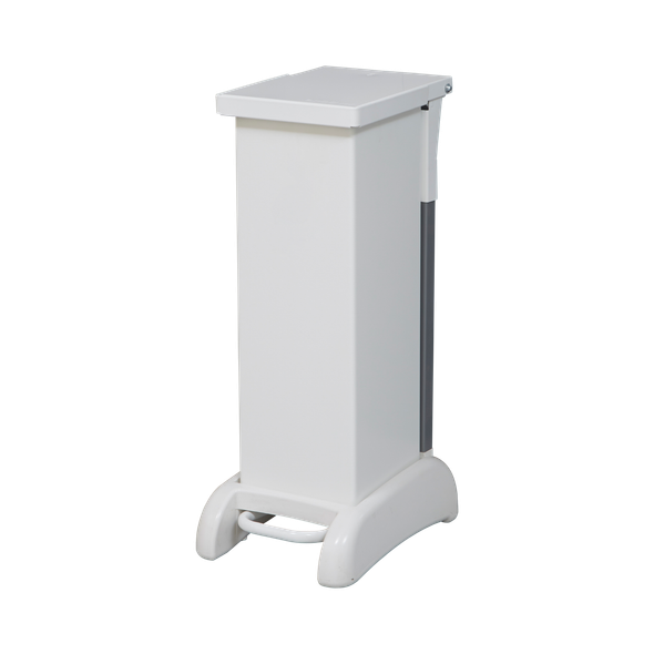 HYB/28S/WHT - Hybrid Clinical Waste Pedal Bin - 28 Ltr  with White Lid
