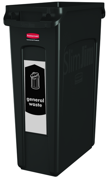 Slim Waste Bin Sticker - General Waste Slim Waste Bin Sticker - General Waste