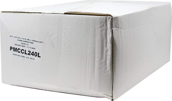 Wheelie Bin Liners 240L x 100 - Clear