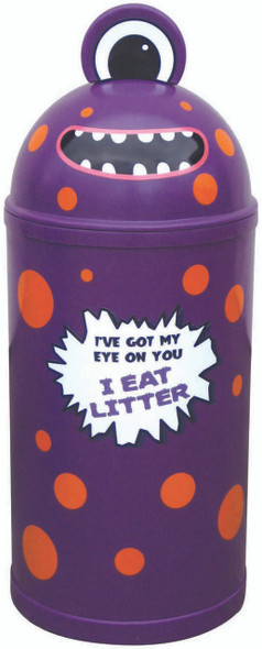 Plastic Furniture Company Large Monster Bin in Purple for Indoor & Outdoor Use - 52 Litres - MONL - PUR