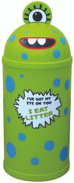 Plastic Furniture Company Large Monster Bin in Lime for Indoor & Outdoor Use - 52 Litres - MONL - LIME