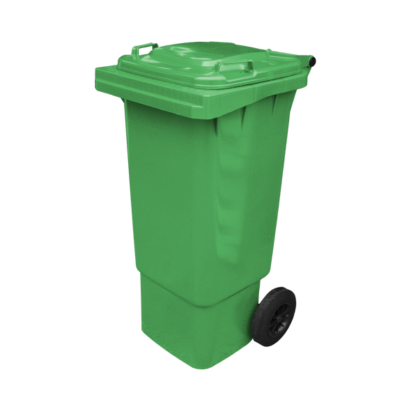 Green Wheelie Bin - 80 Litre - WB80GRN Offset View Front
