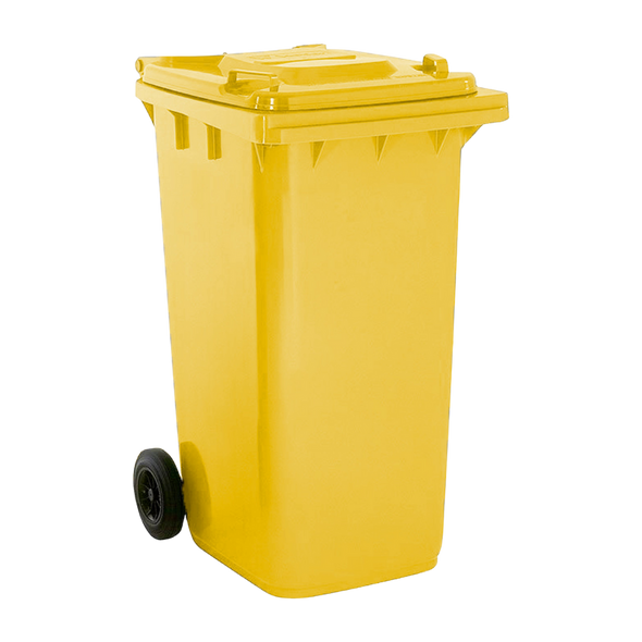 WB240YEL - Yellow Wheelie Bin - 240 Litre