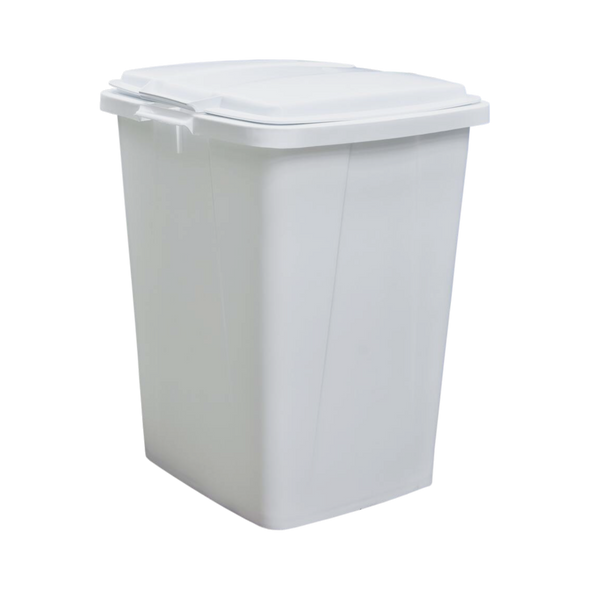 White Durabin 90 Fitted with White Lid