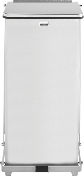 FGST24SSPL - Rubbermaid Defender Square Pedal Bin with Plastic Liner - 49 Ltr - Stainless Steel