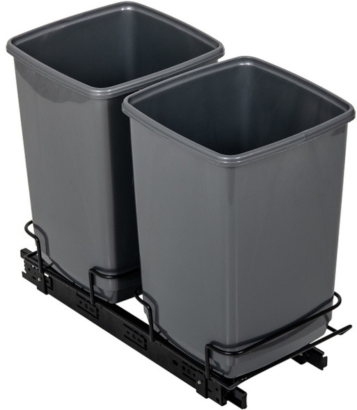 Addis In-Cupboard Recycling Bin - 2 x 10 Ltr - Grey - 518527