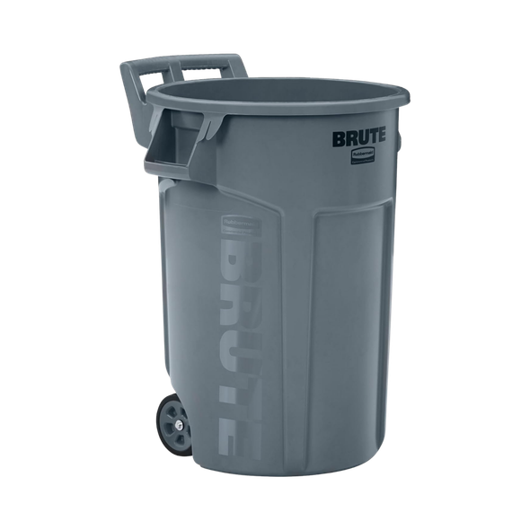 Rubbermaid Wheeled BRUTE Container - 167 Ltr - Grey - 2131929