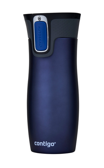 Contigo Autoseal West Loop Vacuum-Insulated Stainless Steel Travel Mug, 16 oz, Earl Grey