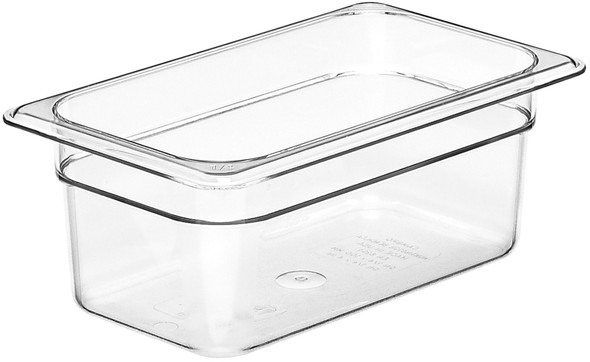 Cambro Polycarbonate Gastronorm Pan - GN 1/4 - 100mm - Clear - 44CW135
