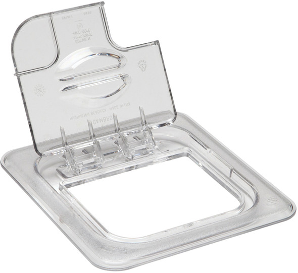 Cambro Polycarbonate Gastronorm Notched FlipLid - GN 1/6 - Clear - 60CWLN135