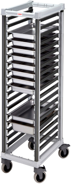 UGNPR11F18480 - Full size gastronorm pan trolley holding nine 65mm and one 150mm deep stainless steel pans