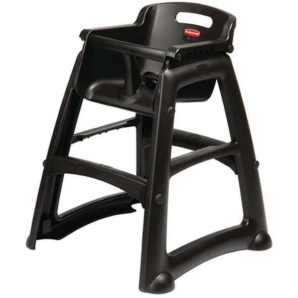 1865517 - Rubbermaid Sturdy Chair with Feet - Black