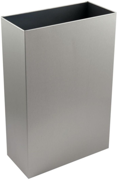 WR-PL71MBS - Metal Open-Top Waste Bin - 30 Ltr - Brushed Stainless Steel