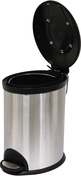 WR-EK9633-5L - Bathroom Pedal Bin - 5 Ltr - Stainless Steel - Lid Open