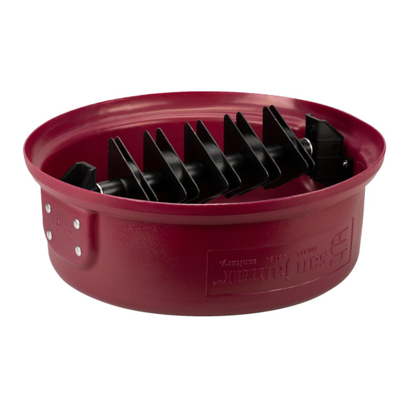 KA3200 - KatchAll Round Magnetic Flatware Retriever - 121 Ltr - Burgundy - Underside of Lid