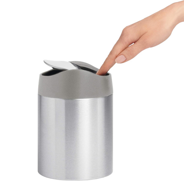 simplehuman Mini Bin - 1.5 Ltr - Stainless Steel