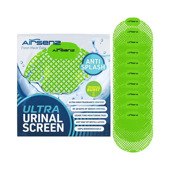 Airsenz Ultra Urinal Screen - Tropical Burst - Pack of 10