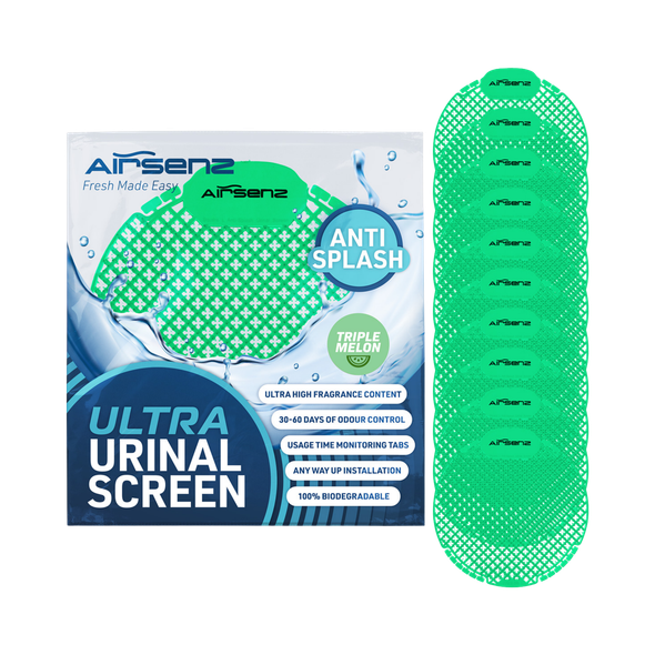 Airsenz Ultra Urinal Screen - Triple Melon - Pack of 10