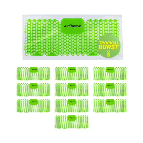 Airsenz Rectangular Trough Urinal Screen - Tropical Burst - Pack of 10