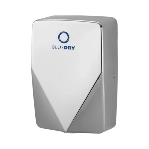 HD-BD-VSLIM-PS - Bluedry V-Edge Slimline Compact Hand Dryer - 1kw - Polished Stainless Steel