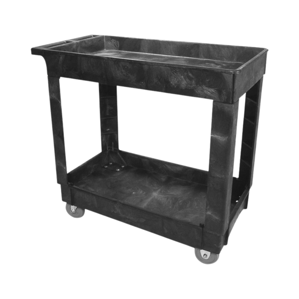 Rubbermaid Standard Utility Cart - Small - Black - FG9T6600BLA