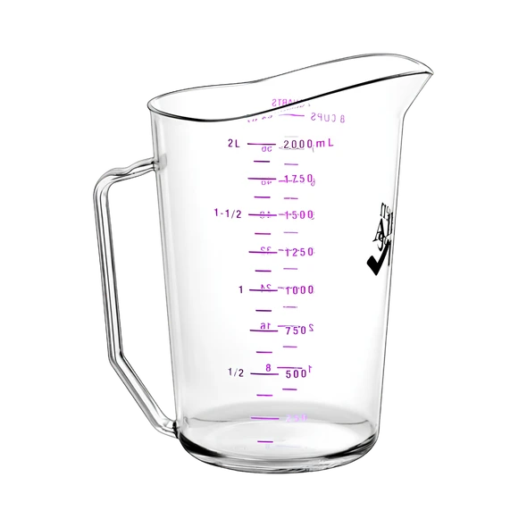 Image showing purple millilitre graduations