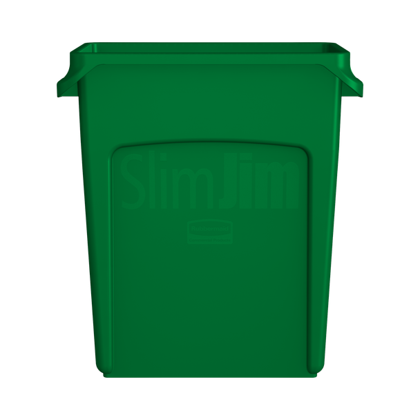 Side-on view of container showing its depth