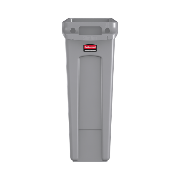 FG354060GRAY - Image of container end showing moulded venting channel that promotes improve airflow, robust handle and cinches