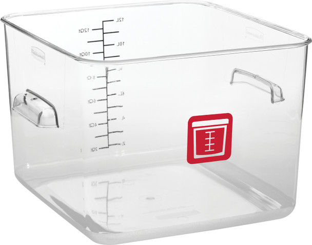 1980995 - Rubbermaid Square Storage Container - 11.4 Ltr - Red