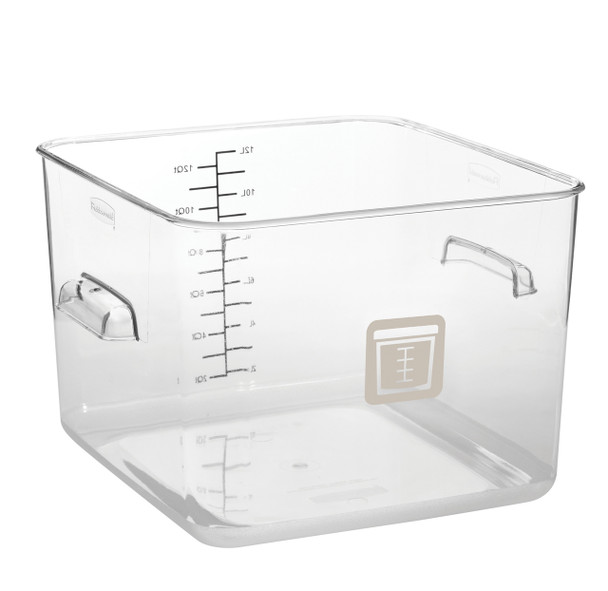 Rubbermaid Square Container - Clear - 11.4L Brown