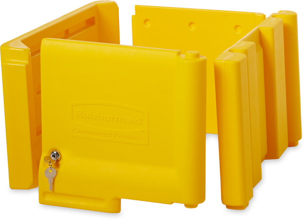 FG618100YEL - Rubbermaid Locking Cabinet for Janitor Carts - Yellow