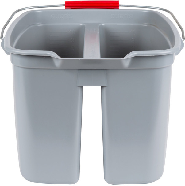 Rubbermaid FG262888GRAY - Double Bucket - 18 Ltr - Grey