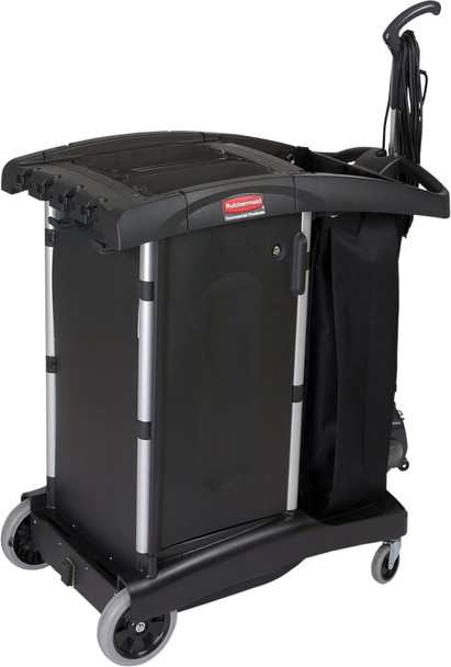 FG9T7700BLA - Rubbermaid Ultra-Compact High-Capacity Housekeeping Cart - With Hoover