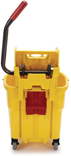 FG758088YEL - Rubbermaid WaveBrake Side Press Combo - 33 Ltr - Yellow - Back