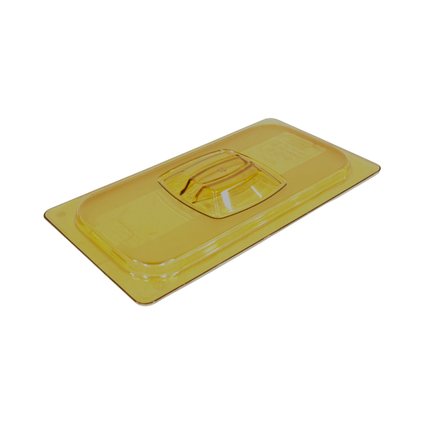Rubbermaid Amber GN 1/3 Hard Cover with Peg Hole