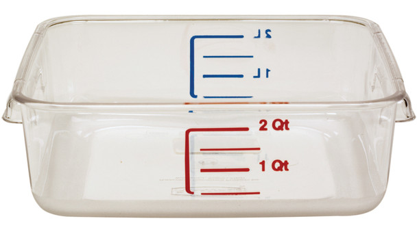 Rubbermaid Space Saving Container - 1.9 Ltr - Clear - FG630200CLR