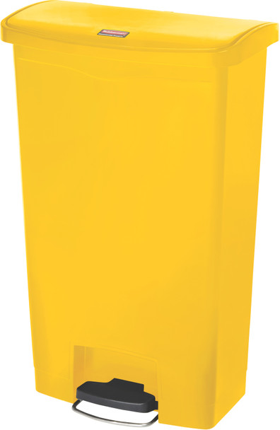 Rubbermaid Slim Jim Front Step Pedal Bin - 68 Ltr - Yellow - 1883577