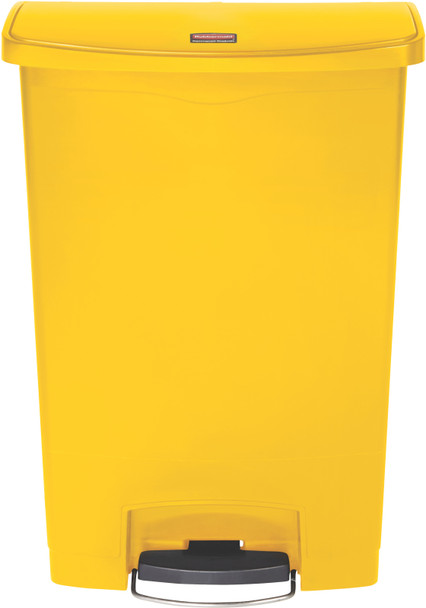 1883579 - Rubbermaid Slim Jim Front Step Pedal Bin - 90 Ltr - Yellow