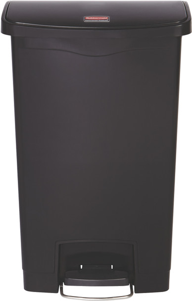 1883611 - Rubbermaid Slim Jim Front Step Pedal Bin - 50 Ltr - Black