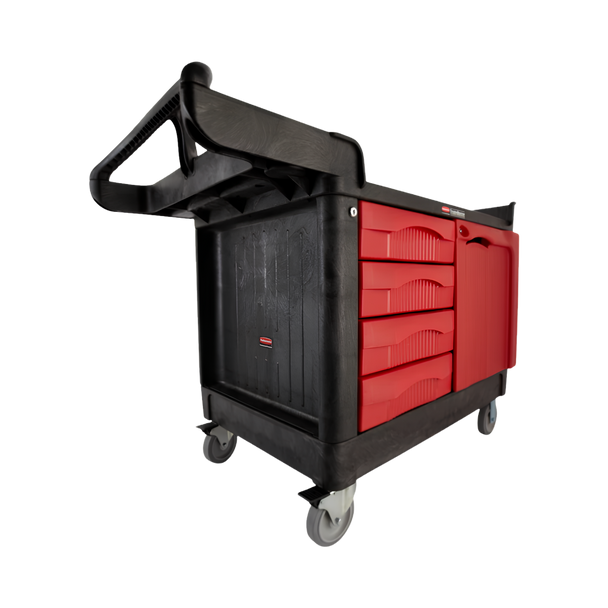 Rubbermaid FG453388BLA - Rubbermaid TradeMaster with 4 Locking Drawers & Lockable Cabinet