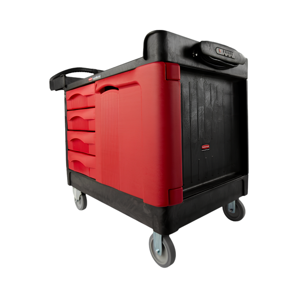 Rubbermaid TradeMaster with 4 Locking Drawers & Lockable Cabinet - FG453388BLA