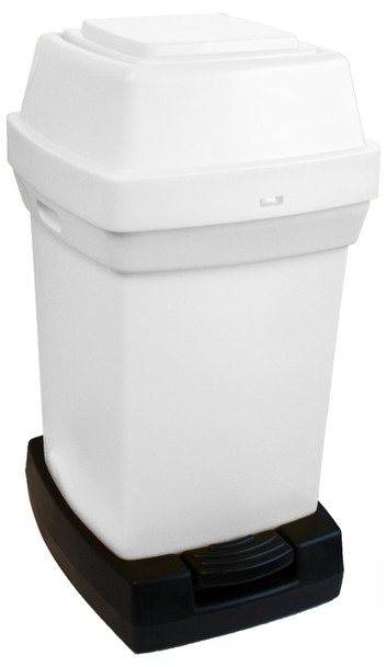 Rubbermaid Pedal-Operated Nappy Bin - 65 Ltr - White - RNAP2PEDW