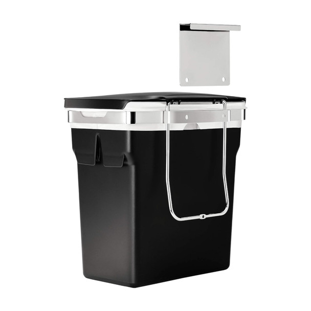 CW1643 - simplehuman In-Cabinet Kitchen Bin - 10 Ltr - Rear of Bin showing Fixings