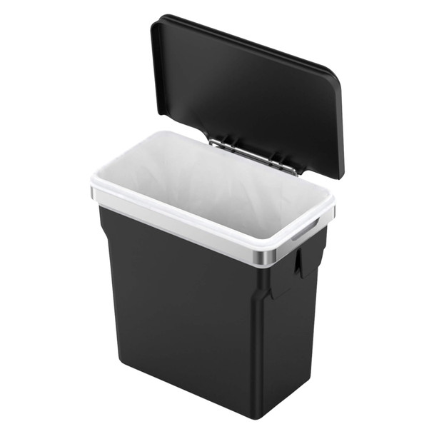 CW1643 - simplehuman In-Cabinet Kitchen Bin - 10 Ltr - Lid Open