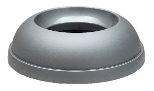 Addis Round Open Top Bin Lid - 50 Ltr - Metallic Grey - 512875
