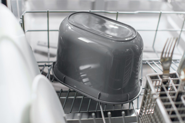 515630 - Addis Compost Caddy - 2.5 Ltr - Black/Grey - Inner bucket is safe for use in dishwashers to facilitate easy cleaning