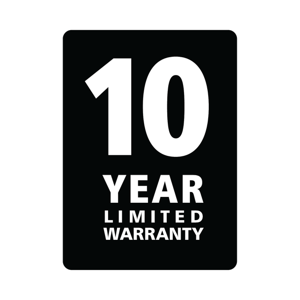 Manufacturer's 10-Year Warranty Mark